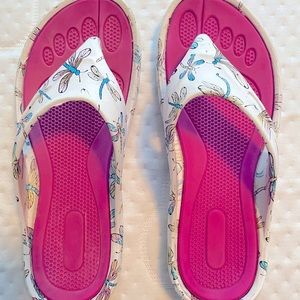 Dragonfly garden sandals, use, good shape